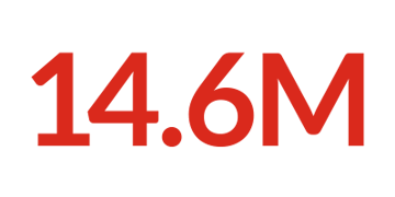 A graphic showing 14 million people in Ukraine in need. A graphic showing 14 million people in Ukraine in need.